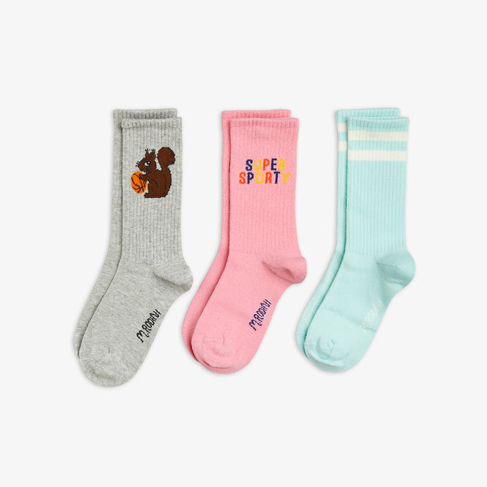 Set of 3 pairs of Super Sporty socks multi