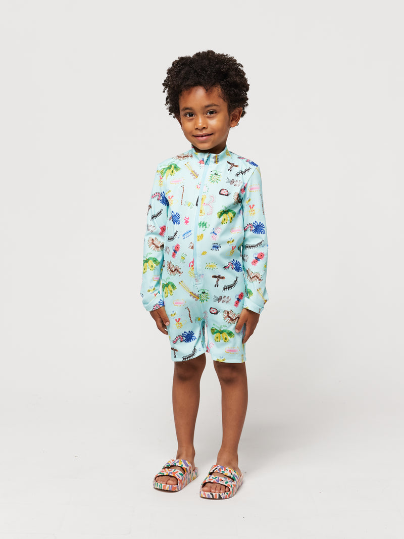 UV Funny Insects all over swim overall