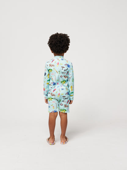 UV Funny Insects all over swim overall