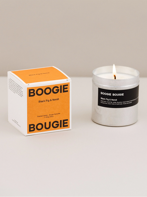 Scented candle made of soy wax black fig & neroli
