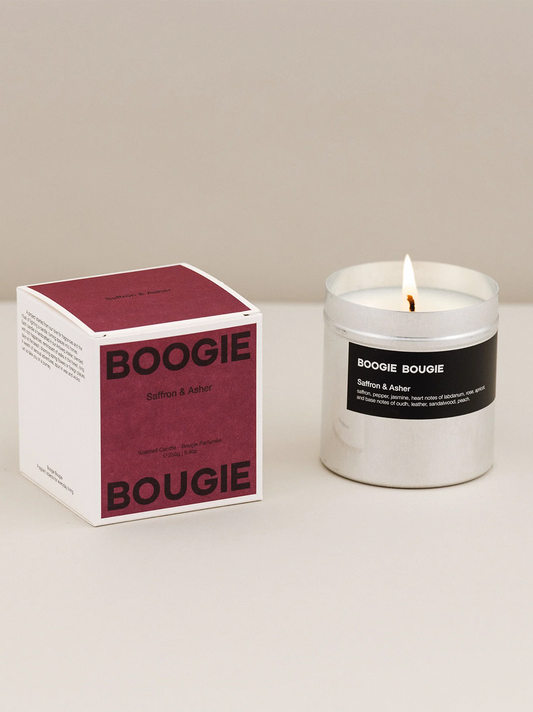 Scented candle made of soy wax