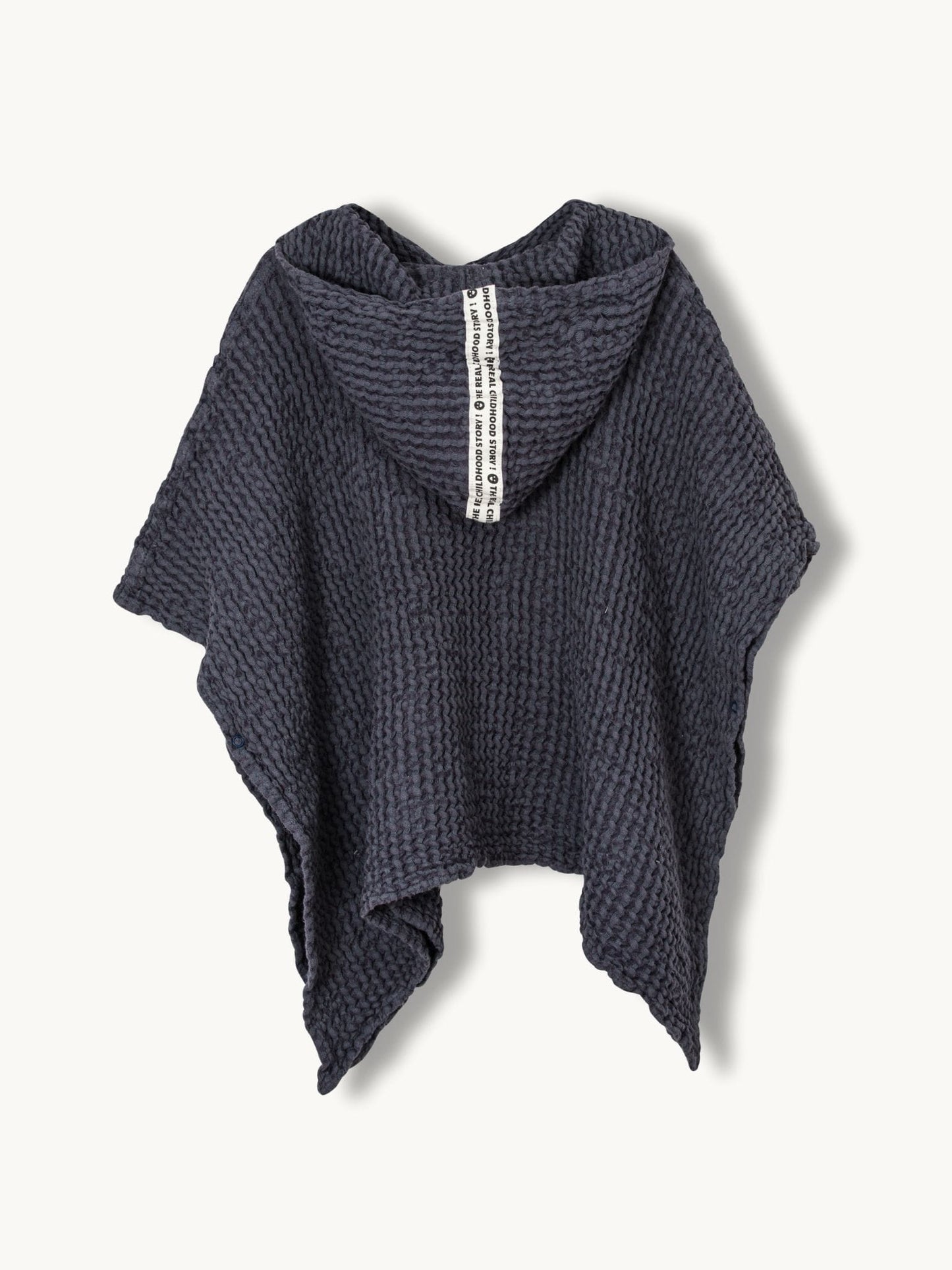 waffle linen poncho