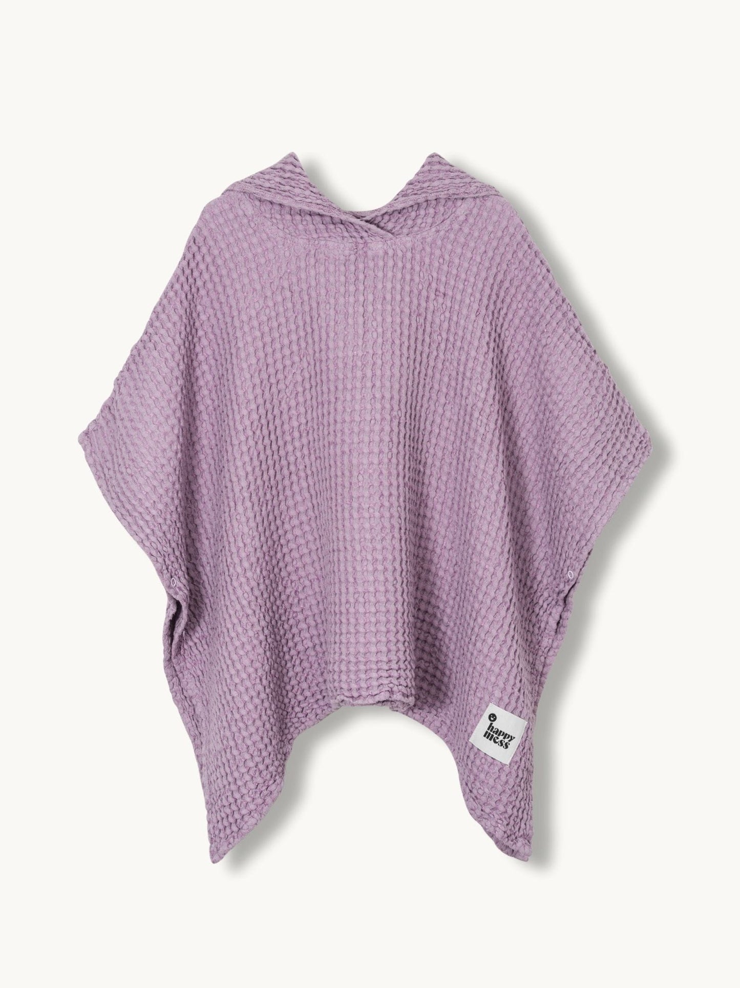 waffle linen poncho