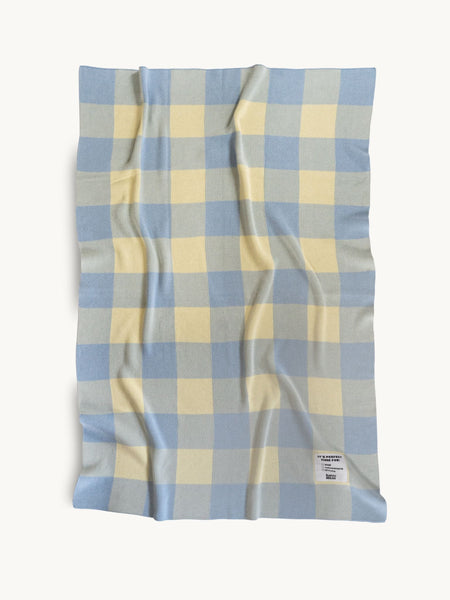 Vichy cotton plaid blanket