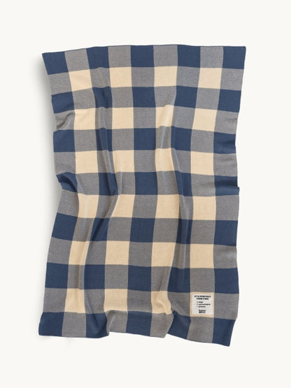 Vichy cotton plaid blanket