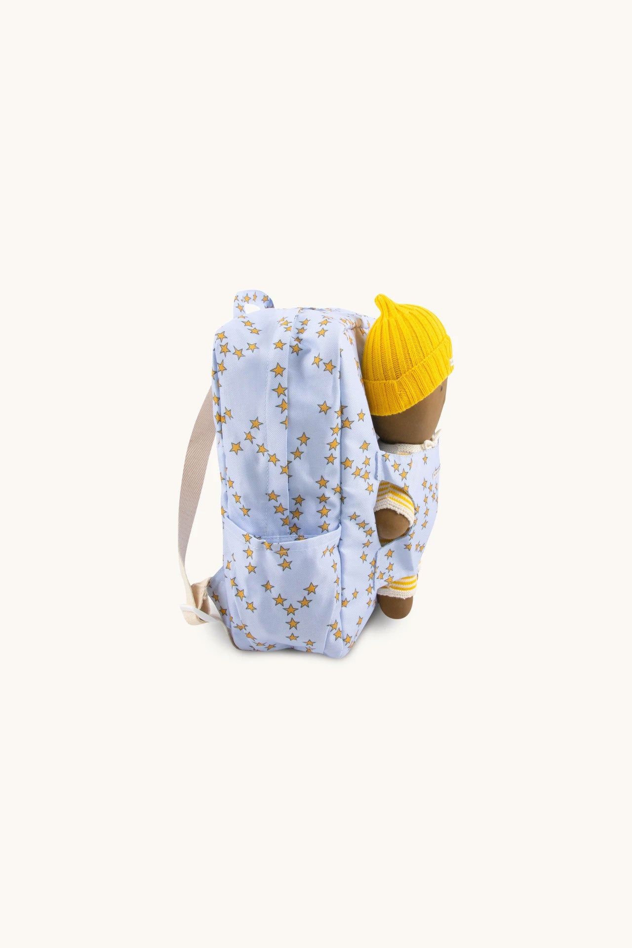 Mochila con portabebés para muñeca.