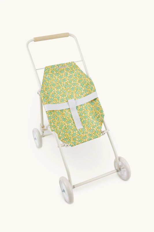 A stroller for a doll