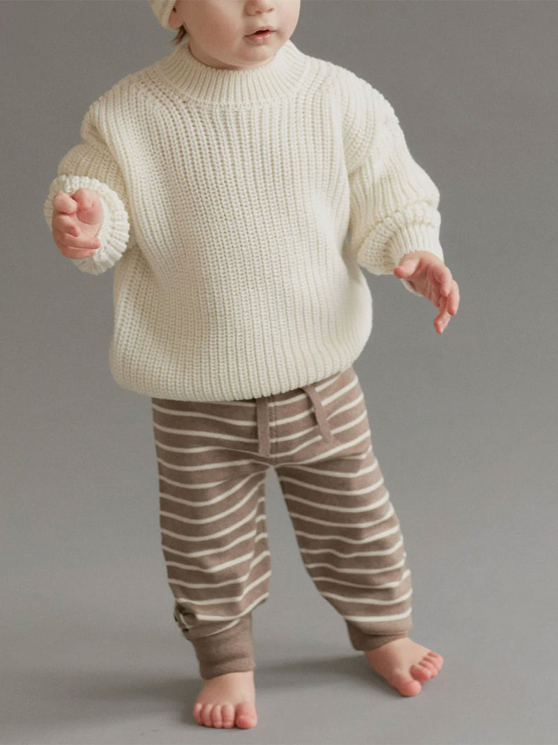 Joggers per bambini in lana merino