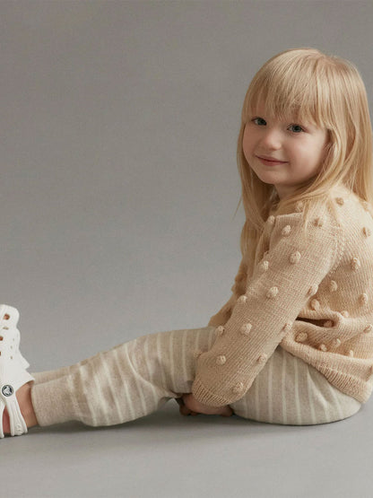 Joggers in lana merino per bambini