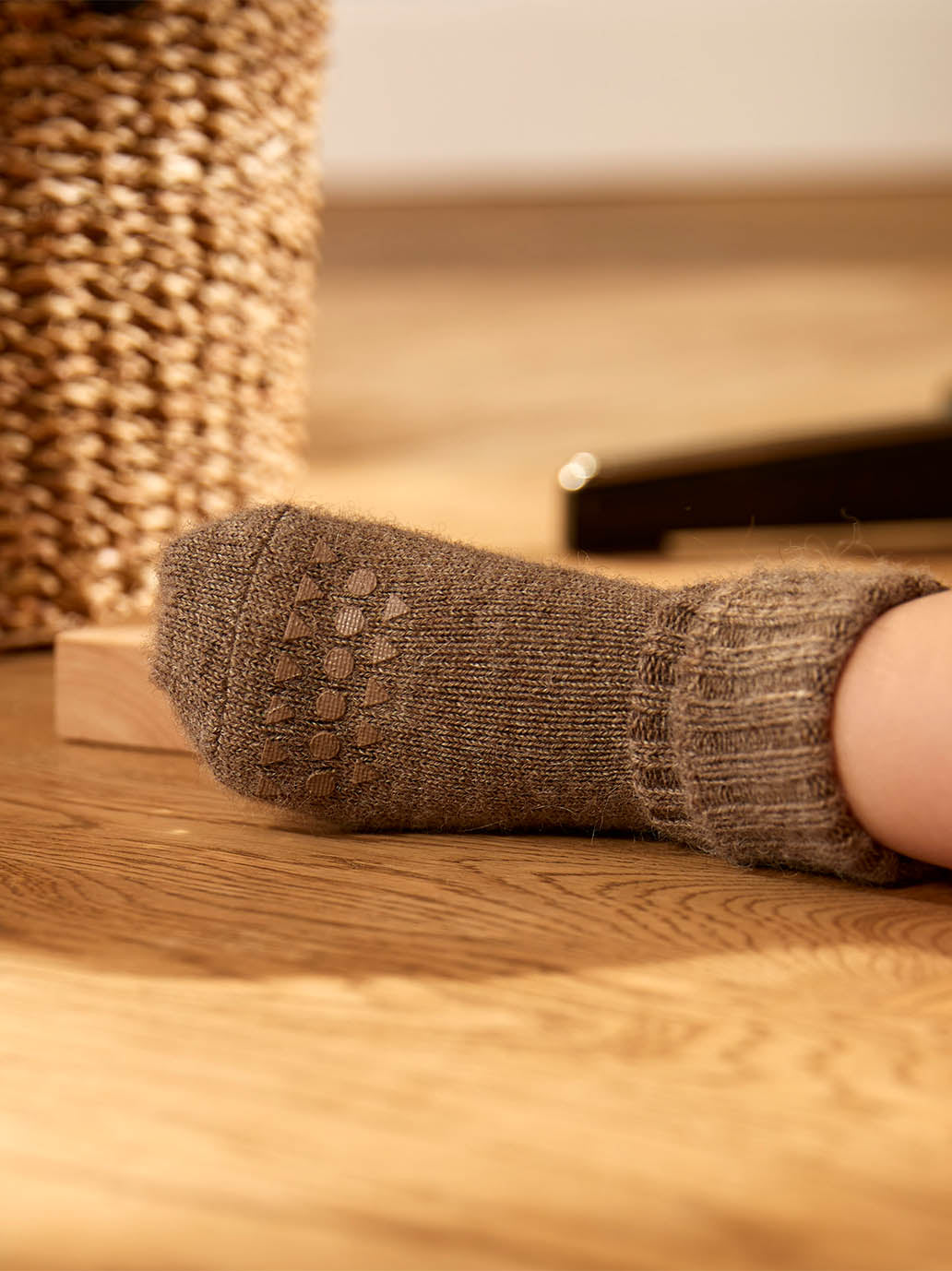 non-slip alpaca socks