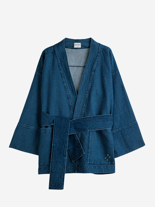 Structured cotton kimono jacket