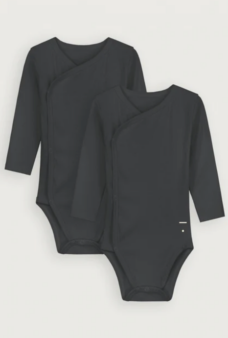 UNDIES long sleeve bodysuit set nearly black