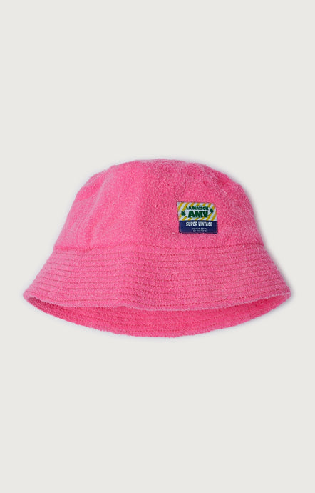 Bobypark boucle cotton hat pink acid fluo