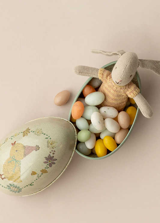 Scatola decorativa per uova di Pasqua. Uovo di Pasqua