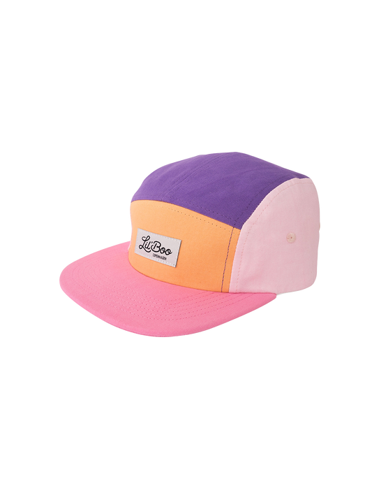 Gorra de béisbol con bloques de color