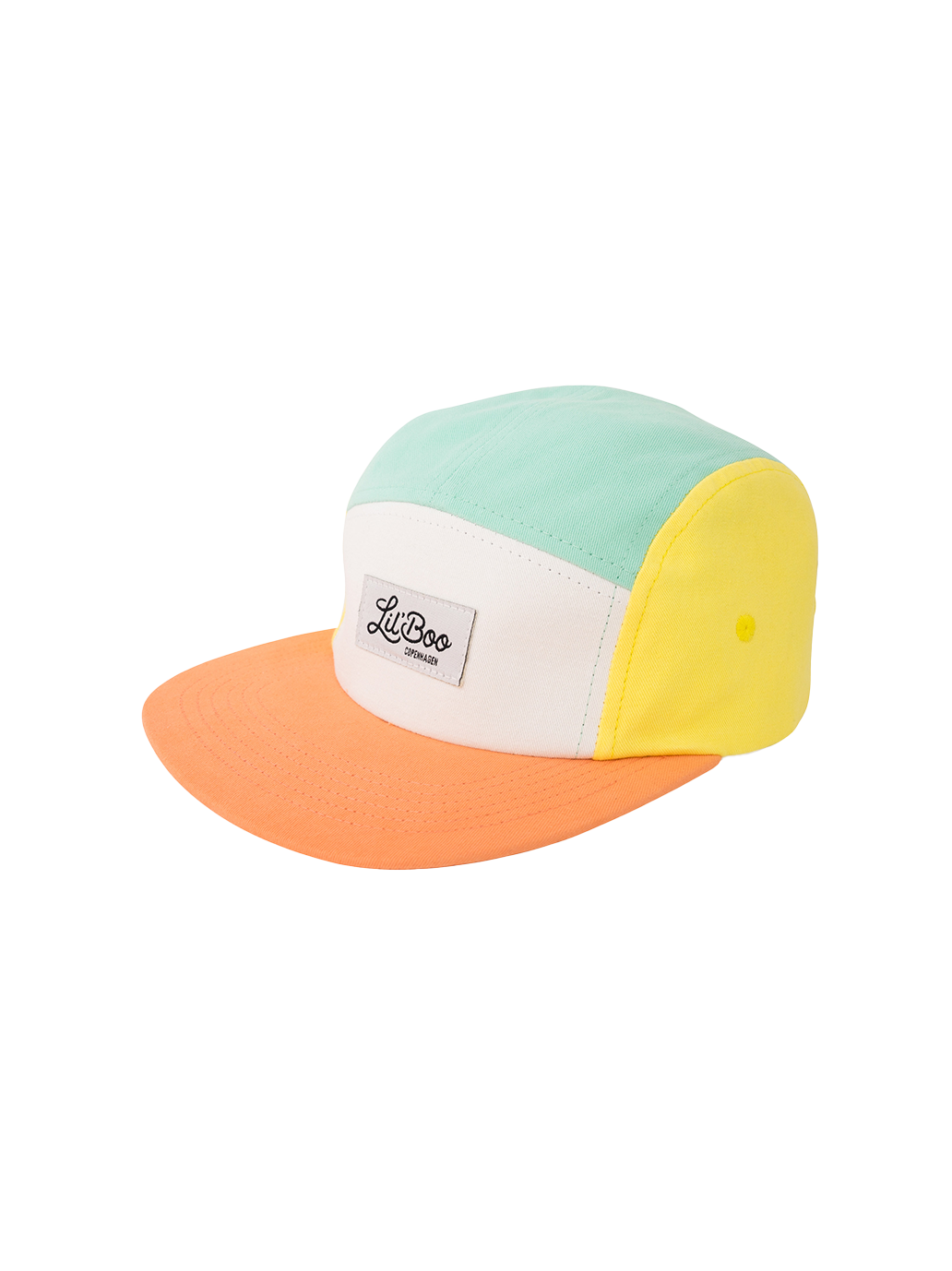 Gorra de béisbol con bloques de color