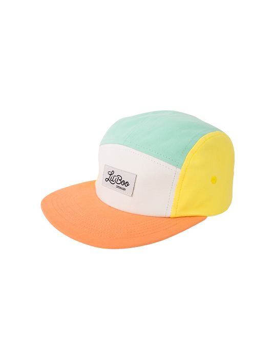 Gorra de béisbol con bloques de color