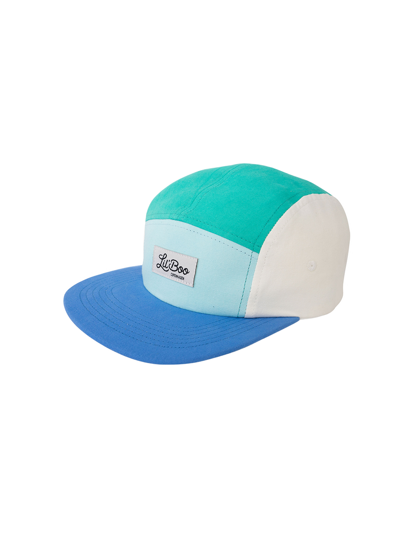 Gorra de béisbol con bloques de color