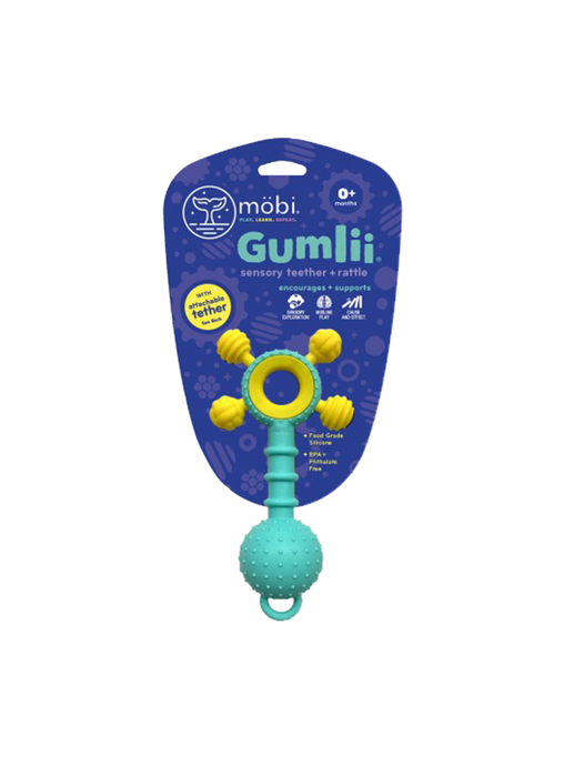 Gumlii silicone teether with rattle
