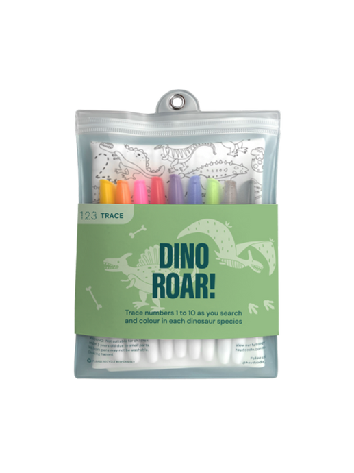 Large silicone mat for repeated coloring dino roar