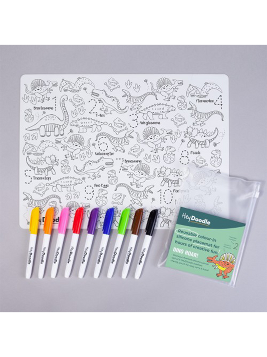 Large silicone mat for repeated coloring