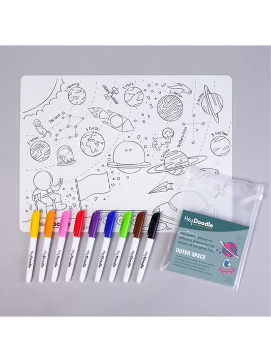 Large silicone mat for multiple coloring