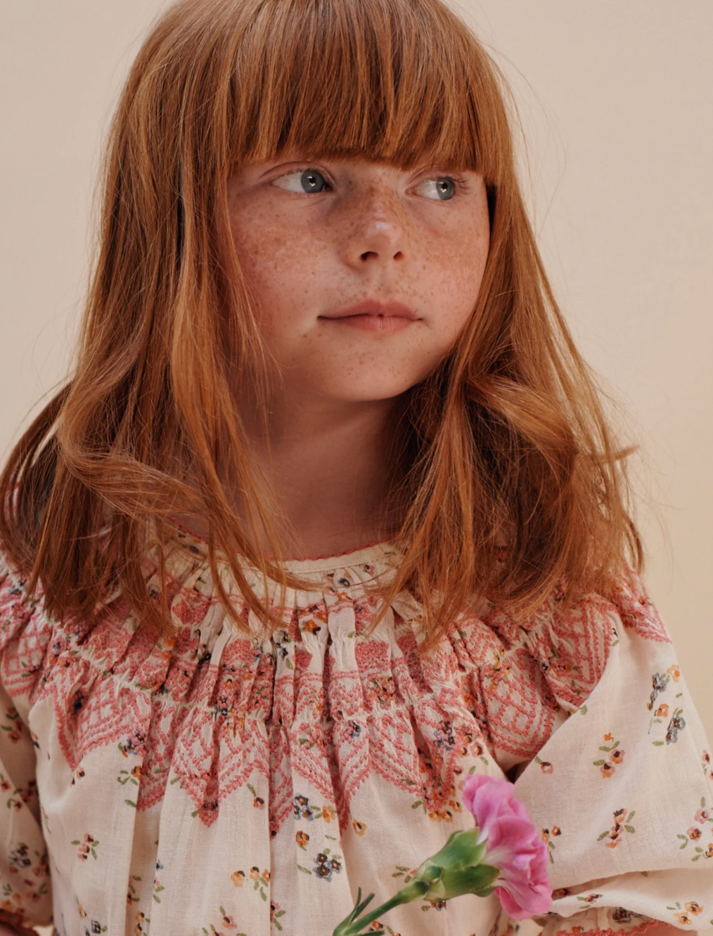 Blouse with embroidered details