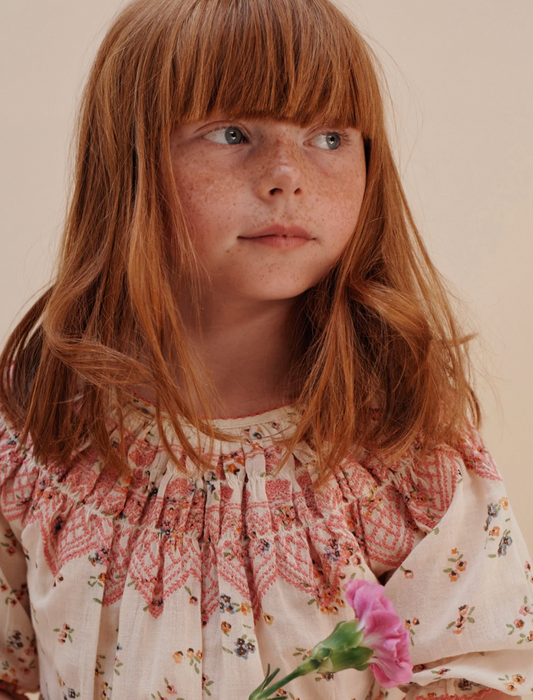 Blouse with embroidered details