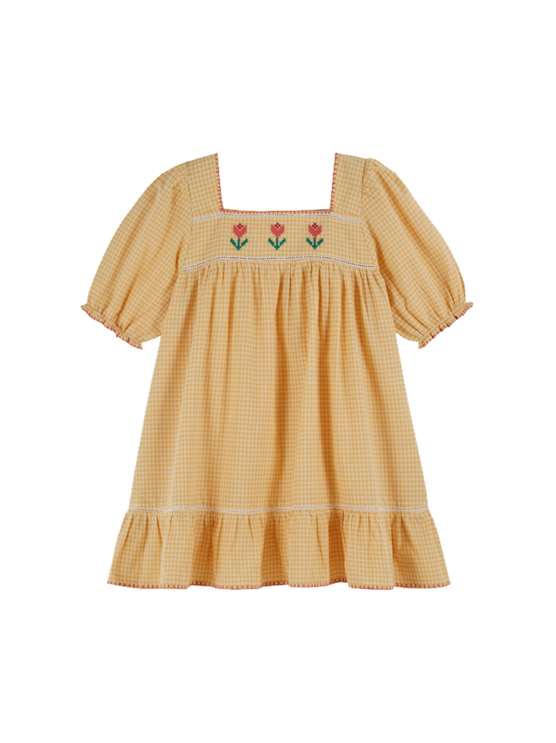 Dress with embroidered details