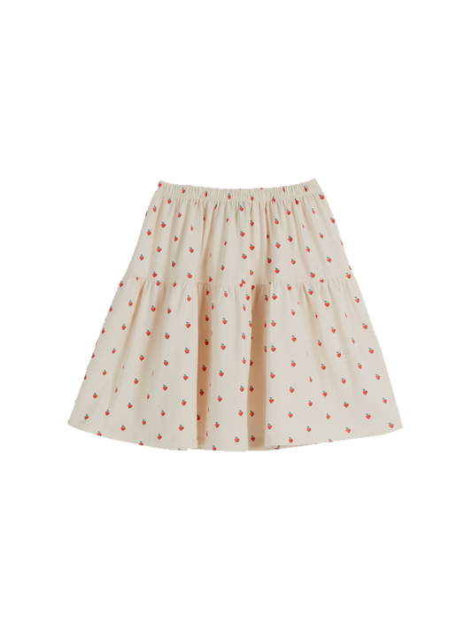 Cotton skirt with a print