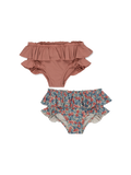 Manunca ruffled swimming trunks set