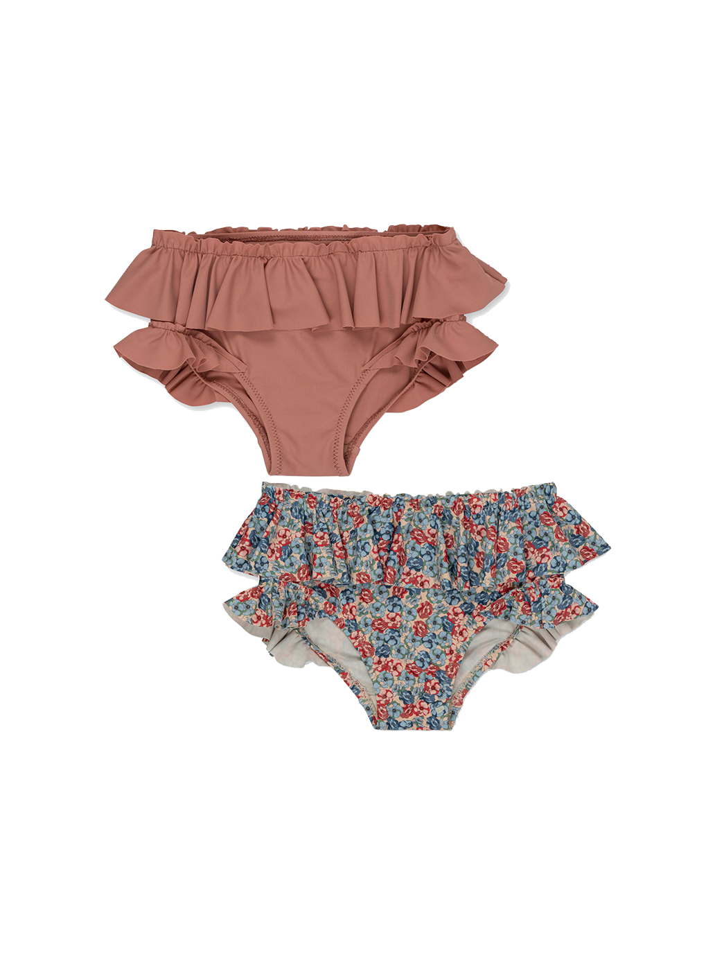 Manunca ruffled swimming trunks set