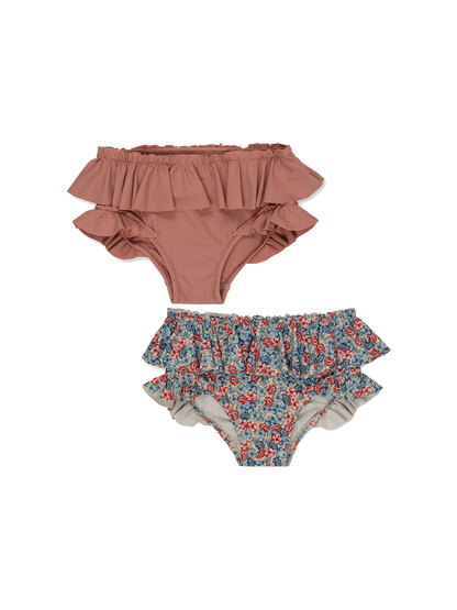 Manunca ruffled swimming trunks set