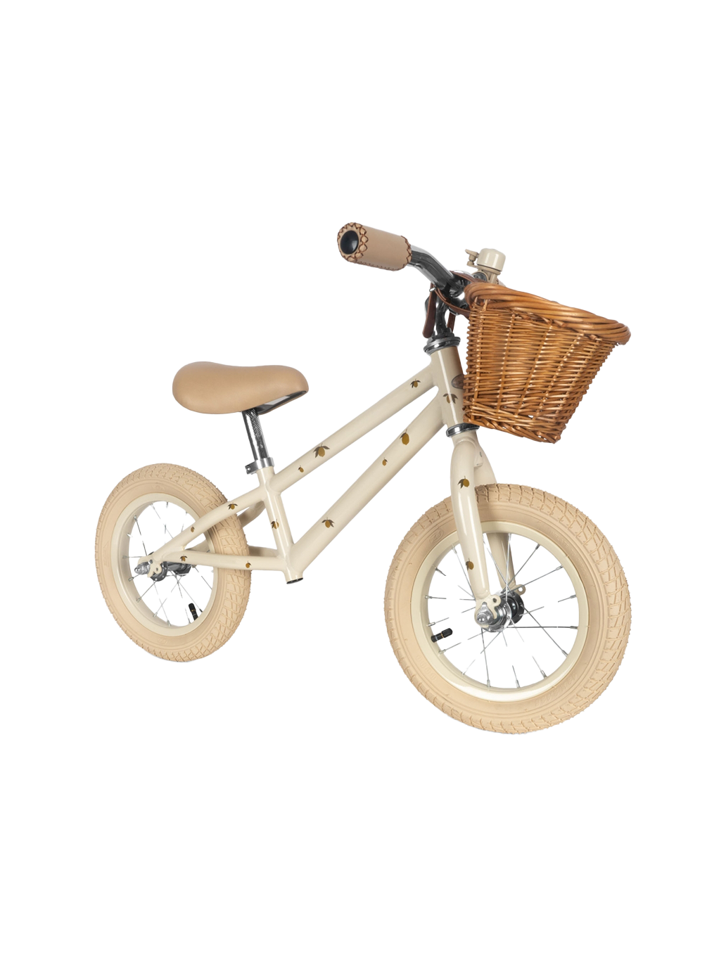 Bicicleta de equilibrio con cesta.