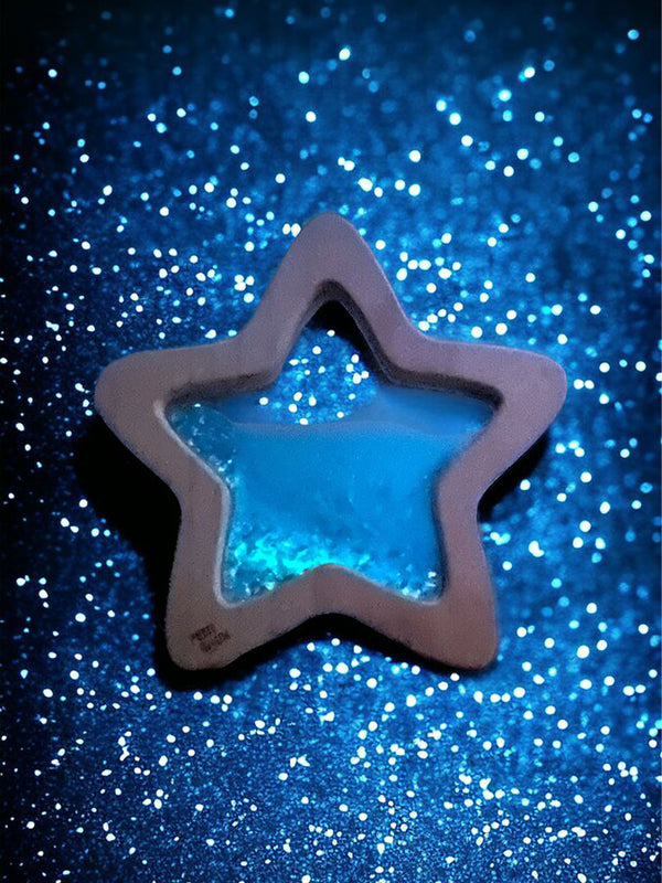 Glowing in the dark sensory Flow Star blue star
