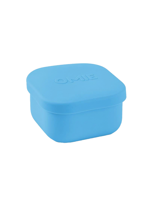 Omiesnack silicone container blue