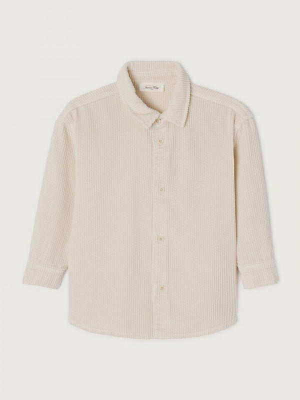 Padow corduroy button-down shirt ecru vintage