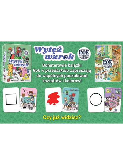 Gra obserwacyjna. Rok w przedszkolu - wytęż wzrok