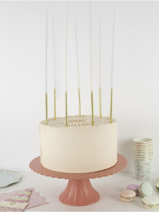 Tall tapered candles