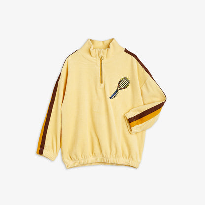 Tennis emb terry halfzip sweatshirt