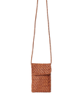 Phone crossbody leather bag