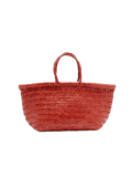 Triple Jump handwoven leather basket