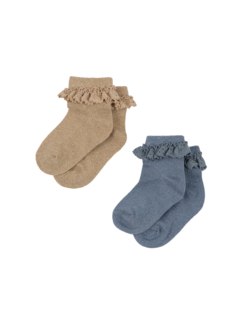 2-pack Lace Lurex socks