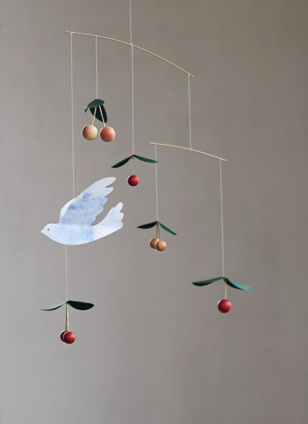 Cherry Birds decorative mobile