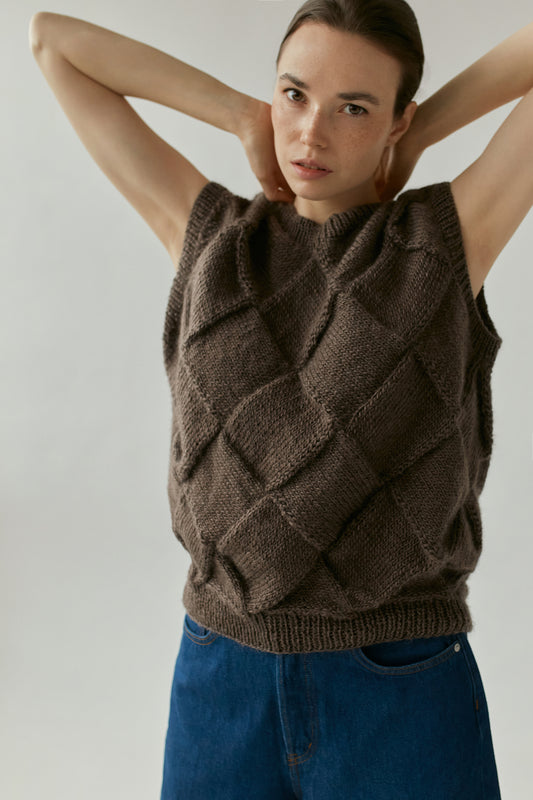 Sira merino wool vest