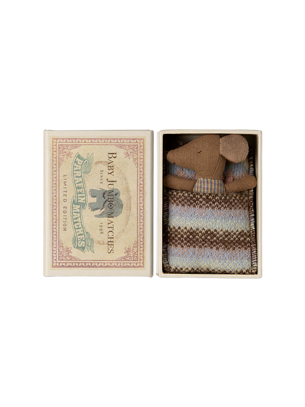 Sleepy wakey baby mouse in matchbox