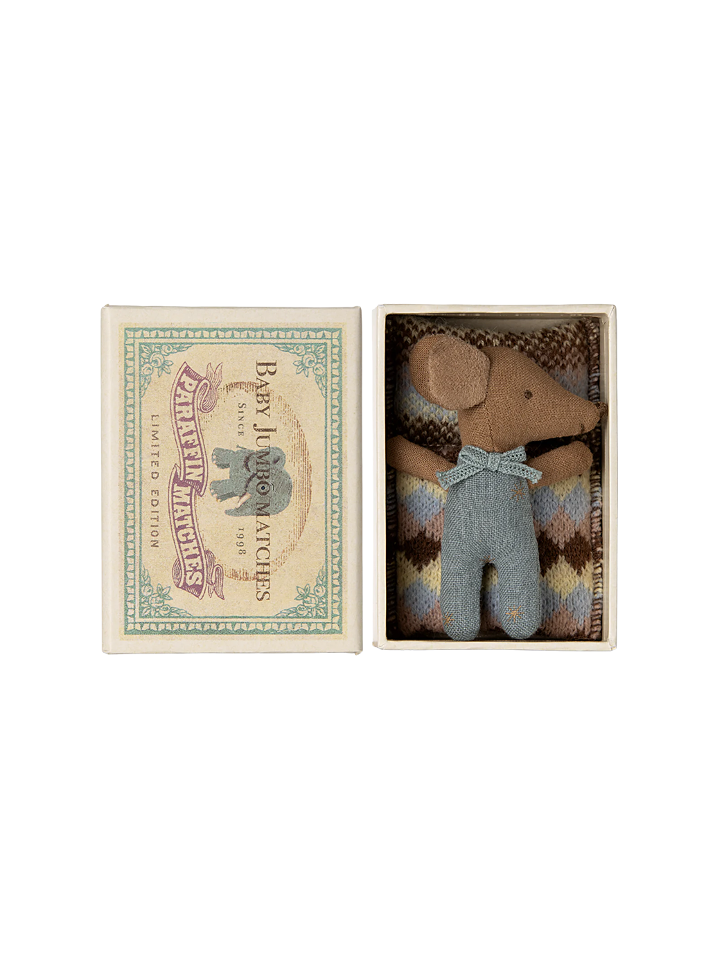 Sleepy wakey baby mouse in matchbox