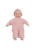 Mini doll 17 cm in muslin bodysuit