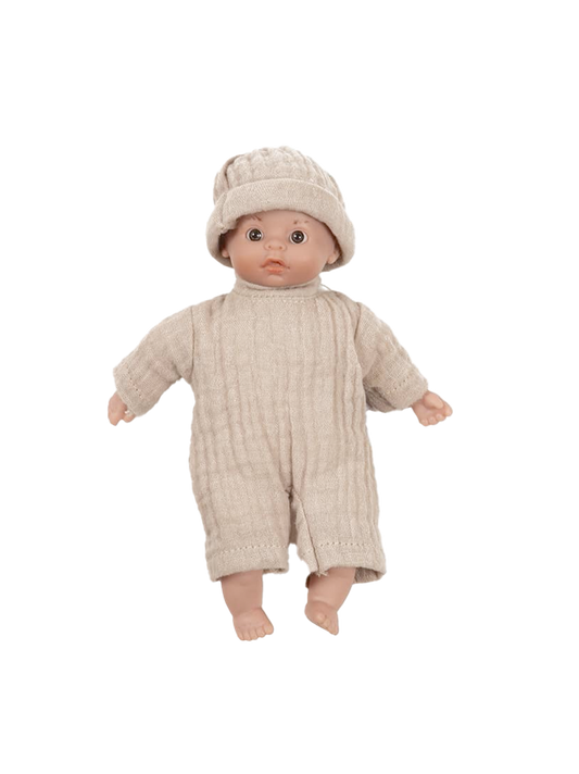 Mini muñeca de 17 cm en body de muselina