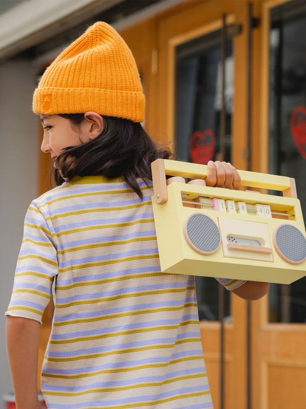 Wooden tape recorder